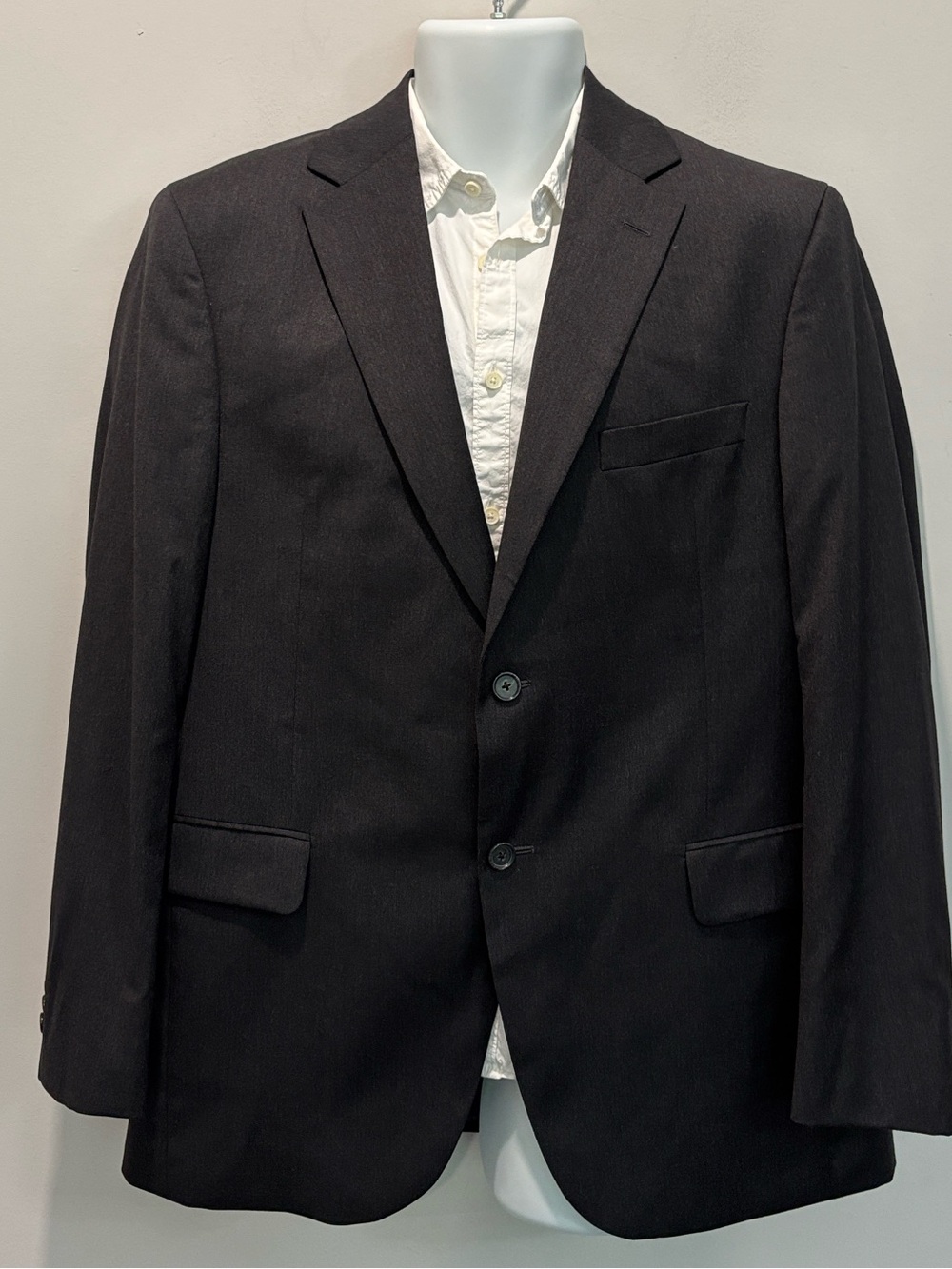 Loro Piana Super 120 Wool Verona CT Blazer 42 Black Stollerys Italy